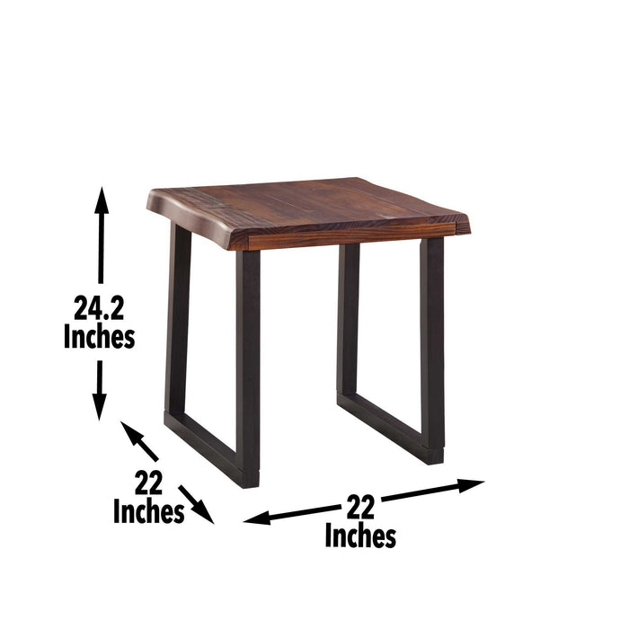 Jennings - Live Edge End Table - Brown