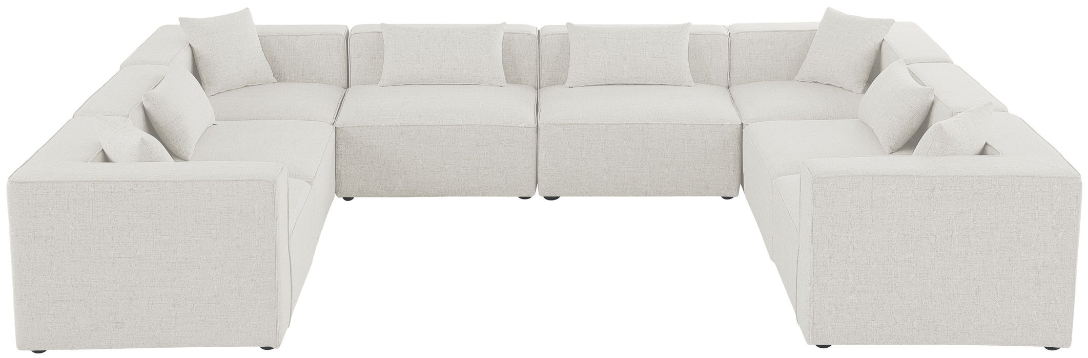 Cube - Modular Sectional 8 Piece - Cream